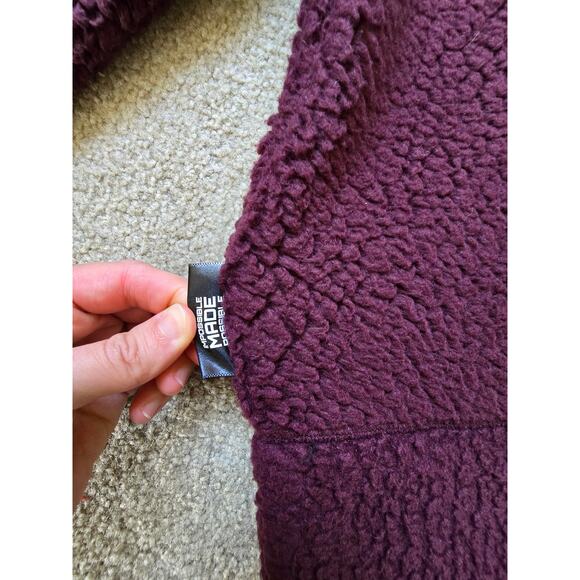 Champion x Todd Snyder Polartec Micro Series Sherpa Fleece Jacket Plum Purple S - Picture 10 of 10